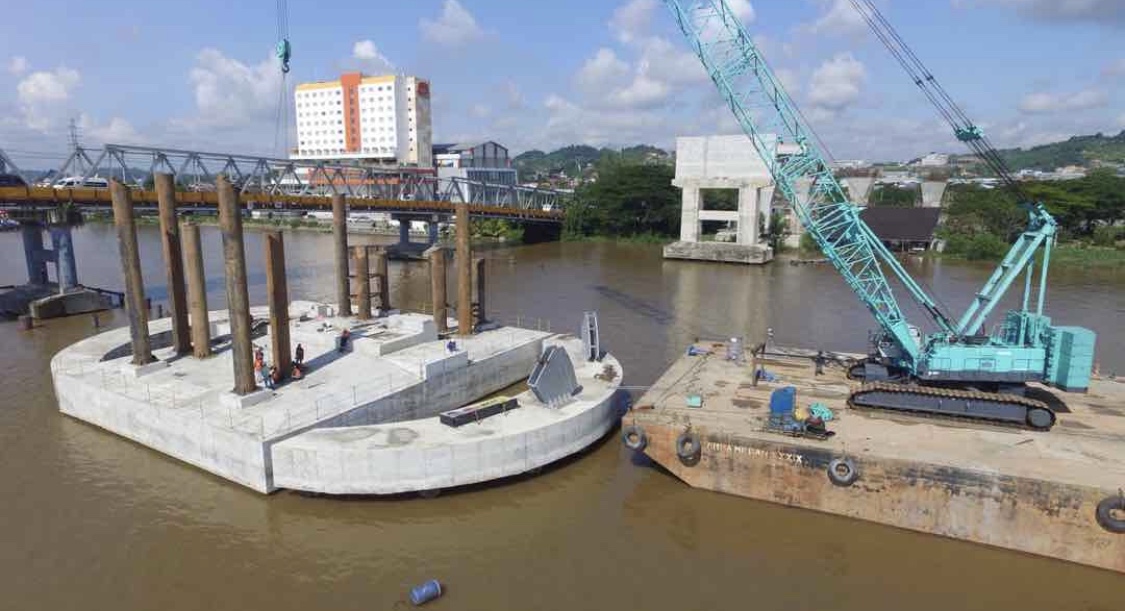 Progress Jembatan Mahakam, Samarinda, Kaltim