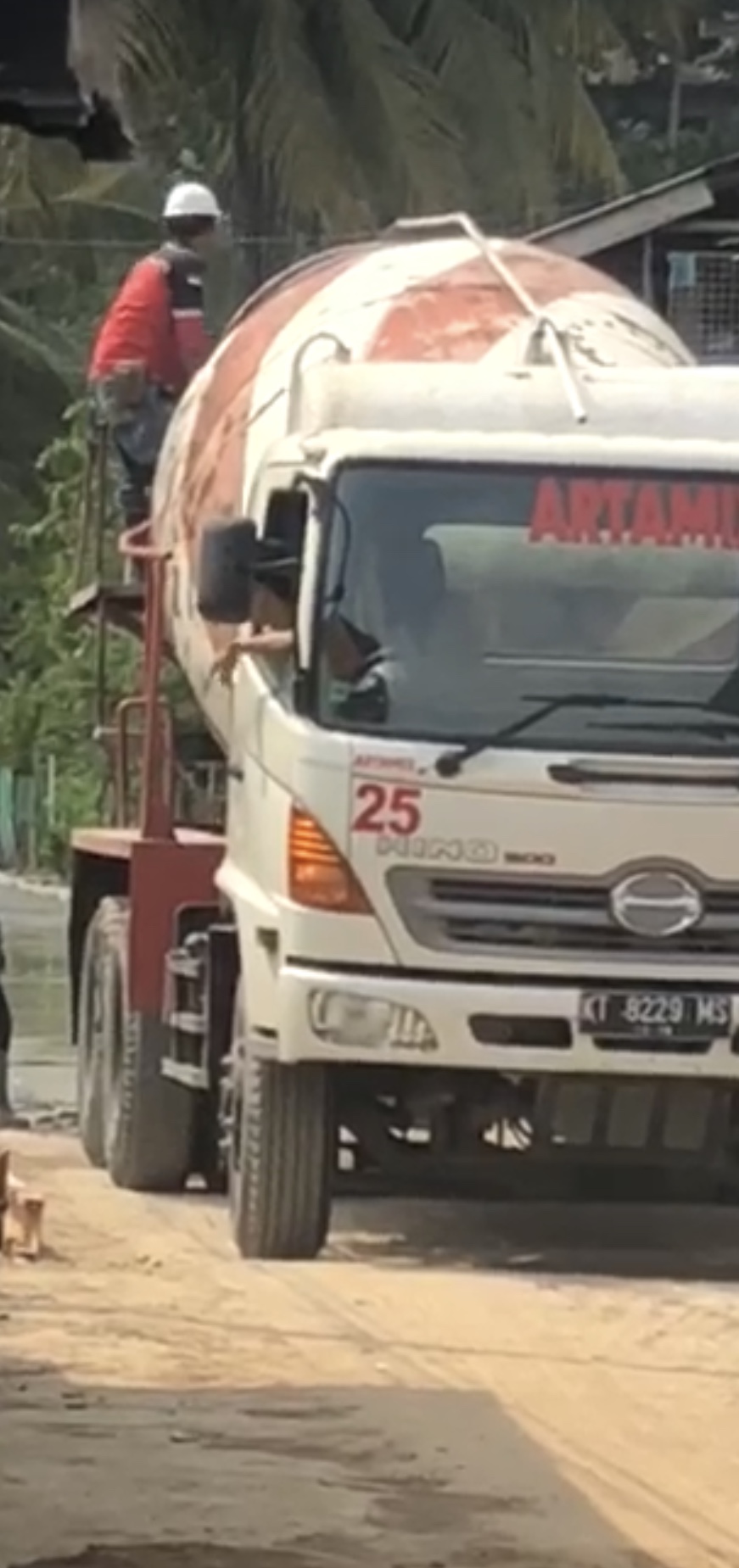 Mixer truck on Project.