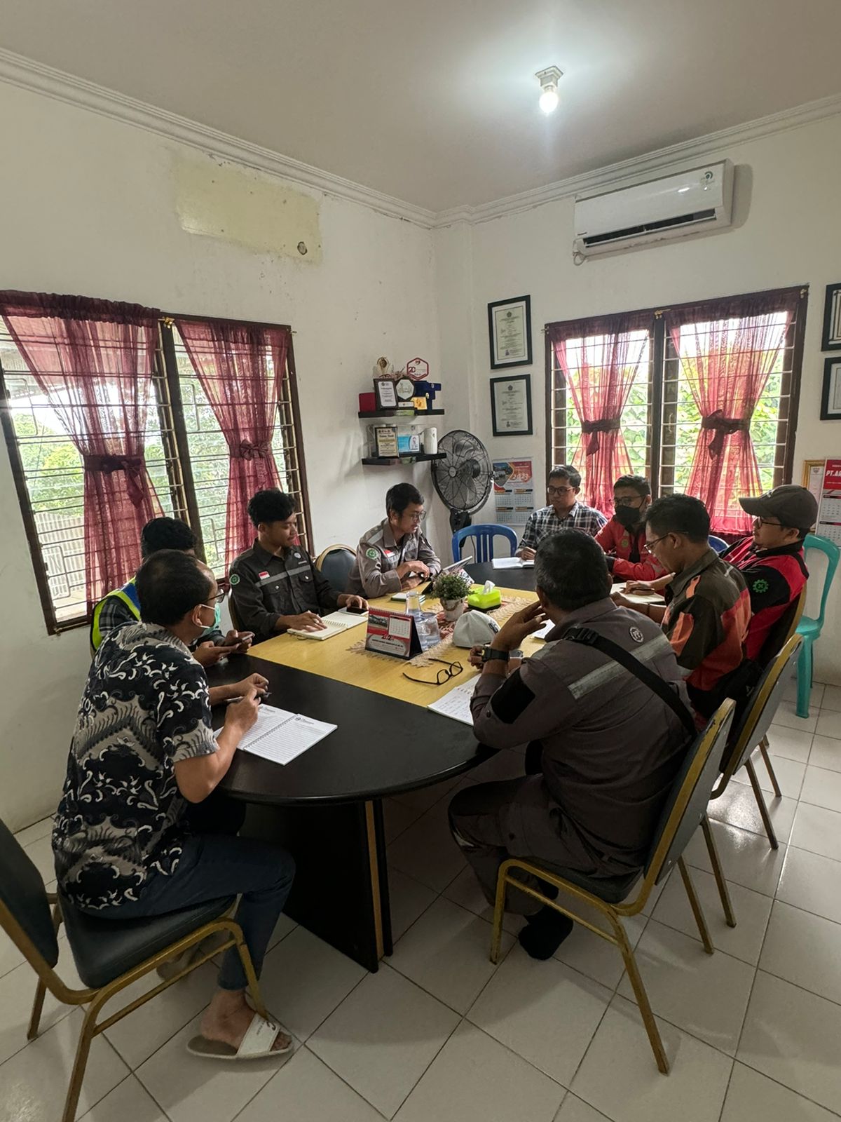 PT Artanusa Beton dan PT PP (Persero) Tbk Rapat Kordinasi dan Evaluasi (Tunnel Project, Samarinda)